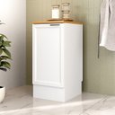 Ver imagem 1 de Balcão Planejado 1 Porta 41cm com Tampo Soho CabeCasa MadeiraOriginals Branco