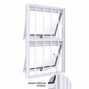 Ver imagem 2 de Vitrô Alumínio Branco Maxim Ar C/grade 2 Seções Vertical