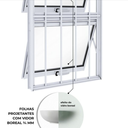Ver imagem 4 de Vitrô Alumínio Branco Maxim Ar C/grade 2 Seções Vertical