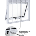 Ver imagem 3 de Vitrô Alumínio Branco Maxim Ar C/grade 2 Seções Vertical