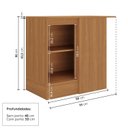 Ver imagem 3 de Balcão Canto Reto Planejado com Tampo Soho CabeCasa MadeiraOriginals Branco/Freijó