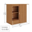 Ver imagem 3 de Balcão Canto Reto com Tampo Soho CabeCasa MadeiraOriginals