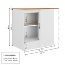 Ver imagem 3 de Balcão Canto Reto com Tampo Soho CabeCasa MadeiraOriginals