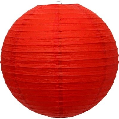 Kit 2 Luminária Japonesa Papel 40 cm Vermelha - 1