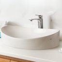 Ver imagem 1 de Cuba de Apoio para Banheiro Oval 48x33 em Cerâmica Icasa