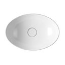 Ver imagem 3 de Cuba de Apoio para Banheiro Oval 48x33 em Cerâmica Icasa