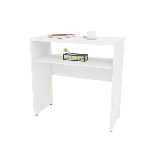 Aparador Buffet Balcão Sala de Estar Escritório 90x42cm Netmobil - Branco