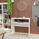 Ver imagem 2 de Aparador Buffet Balcão Sala de Estar Escritório 90x42cm Netmobil - Branco