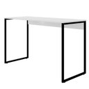 Ver imagem 2 de Mesa com Pé de Aço para Escritório Design Moderno 120cm Industrial Branco e Preto