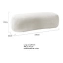 Ver imagem 3 de Puff Decorativo Itália 200cm Sala Escritorio Luxo Bouclé - Doce Sonho Móveis