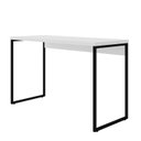 Ver imagem 2 de Mesa com Pé de Aço para Escritório Design Moderno 120cm Industrial Branco E Preto
