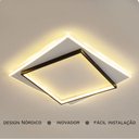 Ver imagem 3 de Luminária de Led de Sobrepor Dois Quadrados 33w Bivolt 3 em 1