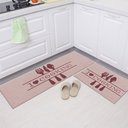Ver imagem 3 de Jogo Tapete Cozinha Rosa Algodão Antiderrapante 3 Peças Cooking FASTLAR Jogo de Tapetes