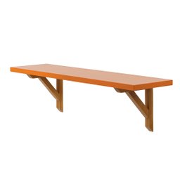 Prateleira Vitoria Terracota Madeira Parede Flutuante Suporte Casa - Organizze Móveis - 1