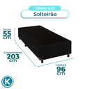 Ver imagem 4 de Cama Box Solteirão Preto Nature 96x203