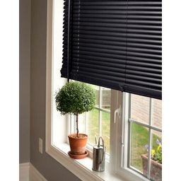 Persiana Horizontal PVC Preta 120 (L) x 160 (A) Cortina Completa C/ Kit de instalação 1,20 x 1,60 - 4