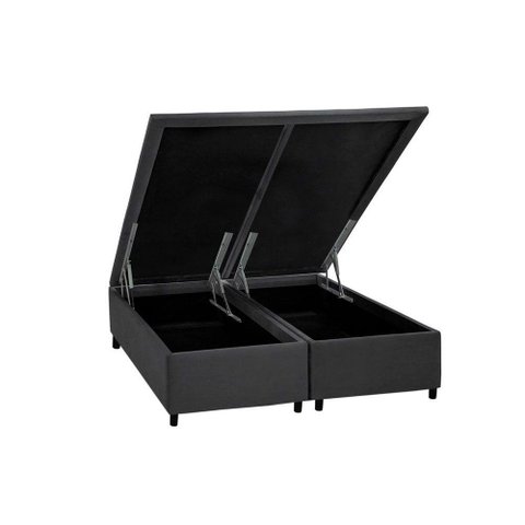 Cama Box Baú King Universal Courano Gray (186x198x35) - Costa Rica