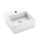 Ver imagem 2 de Cuba de Apoio para Lavatório Quadrada 35x35 em Cerâmica Icasa