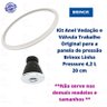 Kit Borracha e Válvula de Trabalho Original Panela Pressão Brinox Pressure 4,2 L - 2