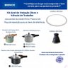 Kit Borracha e Válvula de Trabalho Original Panela Pressão Brinox Pressure 4,2 L - 6