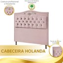 Ver imagem 4 de Cabeceira e Calçadeira Holanda 195cm Shop Das Cabeceiras Rose