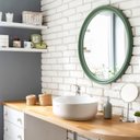 Ver imagem 1 de Cuba de Apoio para Banheiro Redonda 35cm em Cerâmica Icasa