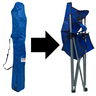 Cadeira Dobrável Camping Confort 120kg Porta-copos Azul Lu0098_az - 5