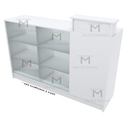 BALCÃO CAIXA RETO EXPOSITOR M242.2021.B MUNDI MOVEIS - 5