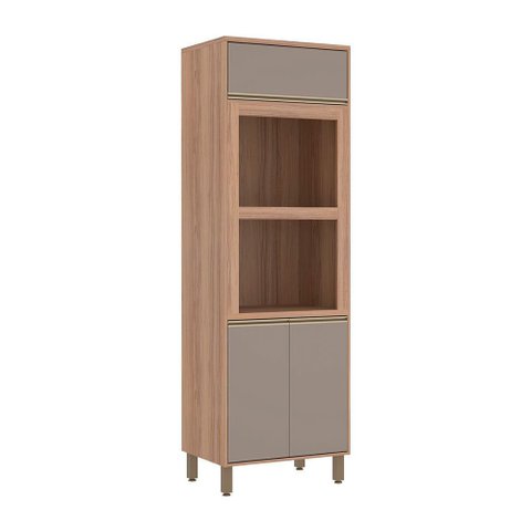 Armário Torre Luciane Yara 70cm Duplo Forno 3 Portas