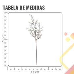 Galho Decorativo Frutas Neve Natal Grande - 71cm - 3