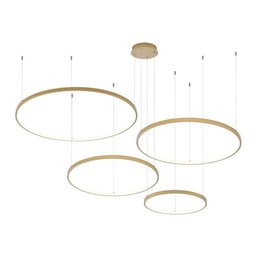 Lustre Pendente Astraled Bevis Pl-9737 Dourado Led Bivolt - 1
