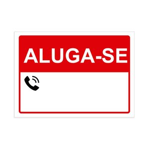 Placa Imobiliária Aluga-se em Pvc