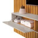 Ver imagem 6 de Painel Ripado Suspenso para TV até 75 Polegadas MDF 250cmx240cm Nicho Trento