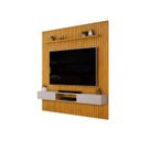 Ver imagem 3 de Painel Ripado Suspenso para TV até 75 Polegadas MDF 250cmx240cm Nicho Trento