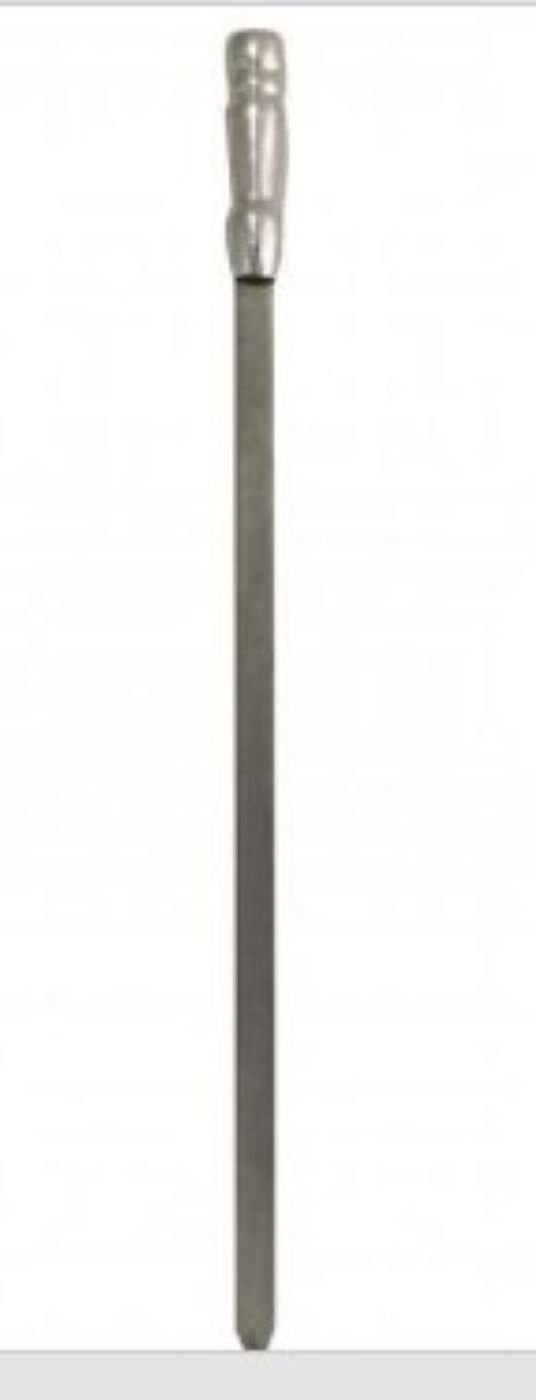 Espeto Simples Barra Chata - Inox 72x1,2cm - 1