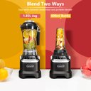 Ver imagem 2 de Liquidificador Profissional Amzchef 1800w com 4 Funções e Jarra de 63oz (preto)