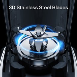 Liquidificador Profissional Amzchef 1800w com 4 Funções e Jarra de 63oz (preto) - 5