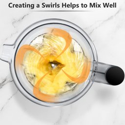 Liquidificador Profissional Amzchef 1800w com 4 Funções e Jarra de 63oz (preto) - 6