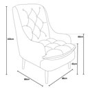 Ver imagem 7 de Kit Poltrona Lille e Puff Suede Bege Rosado - Dominic Decor