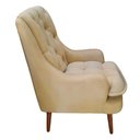 Ver imagem 4 de Kit Poltrona Lille e Puff Suede Bege Rosado - Dominic Decor