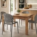 Ver imagem 1 de Conjunto com 4 Cadeiras Lane 83cm x 50,5cm x 46cm Cinza/Chumbo