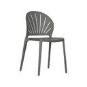 Ver imagem 4 de Conjunto com 4 Cadeiras Lane 83cm x 50,5cm x 46cm Cinza/Chumbo