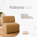 Ver mais imagens de Kit 2 Poltronas Decorativas Zoe Orgânicas Modernas Minimalistas Sala Recepção Luxo Suede