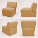 Ver imagem 6 de Kit 2 Poltronas Decorativas Zoe Orgânicas Modernas Minimalistas Sala Recepção Luxo Suede