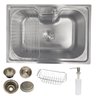 Cuba Gourmet Cozinha 60cm X 42cm Aço Inox 304 com Acessórios Simples Cub-001-304 - 2