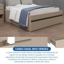Ver imagem 5 de Cama Casal com Gavetão Auxiliar Versátil