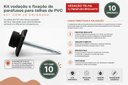 Ver imagem 3 de Kit Vedação Fixação Parafuso Capa Telhas Colonial PVC 10 un Preto