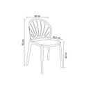 Ver imagem 3 de Conjunto com 4 Cadeiras Lane 83cm x 50,5cm x 46cm Preto