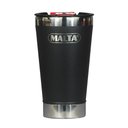 Ver imagem 1 de Copo Térmico Cerveja 473ml Malta Aço Inox Preto
