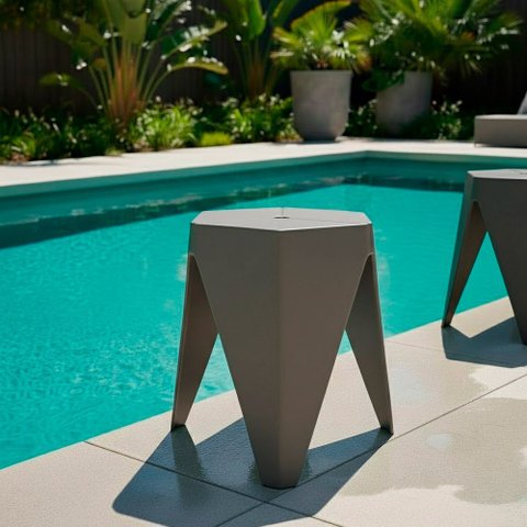 Banco para Jardim 32,4CMX45,5x41,2cm Bee Cinza/Mushroom